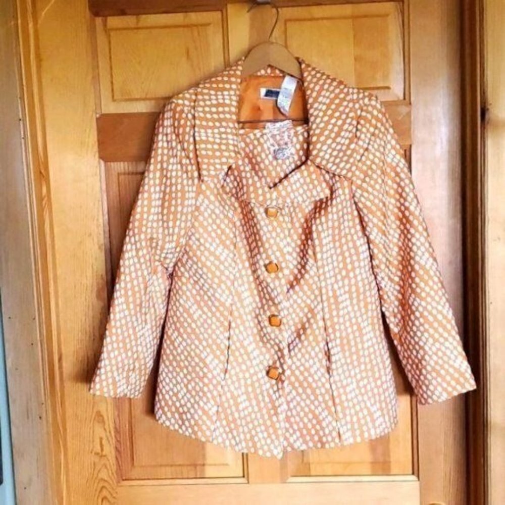 Monroe & Main London Vintage Original‎ Buttons Lined 2 pc. Sz. 6 Skirt Suit